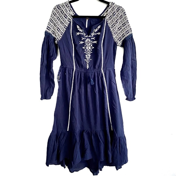 free people blue embroidered dress Fine Beachwear, Swimsuit Cover Up, Beach Maxi Dress, Women, Best, Online   ALLE Handbags